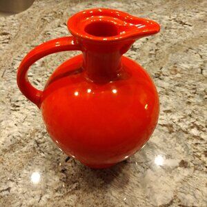 RARE VINTAGE FIESTAWARE RED/ORANGE CARAFE